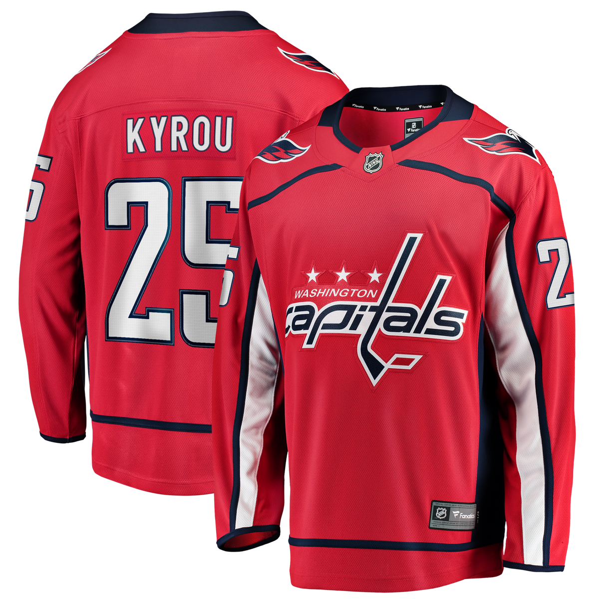 Washington Capitals Jordan Kyrou Red Home Breakaway Hockey Jersey