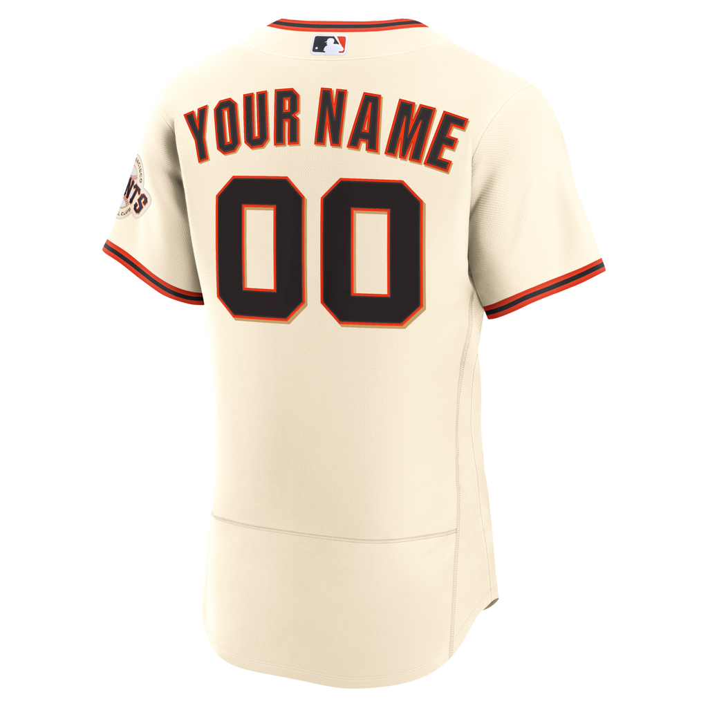 San Francisco Giants Cream Home Custom Baseball Jersey