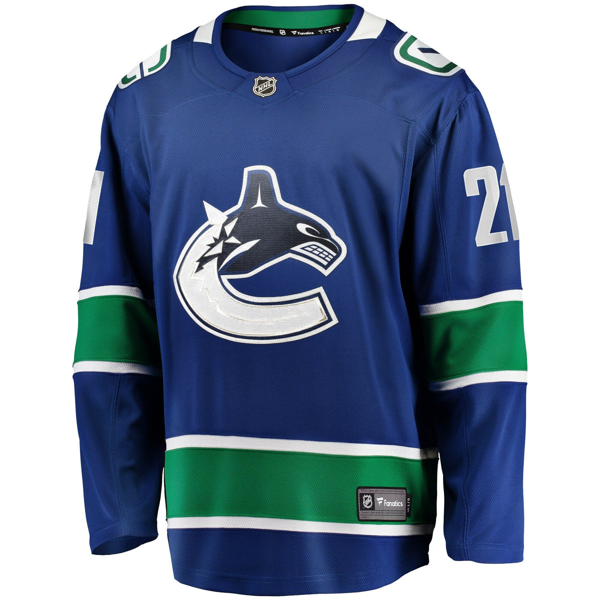 Vancouver Canucks Nils Hoglander Blue Home Premier Breakaway Player Hockey Jersey