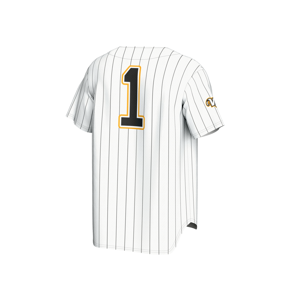 #1 VCU Rams Lightweight Baseball Fashion Jersey - White