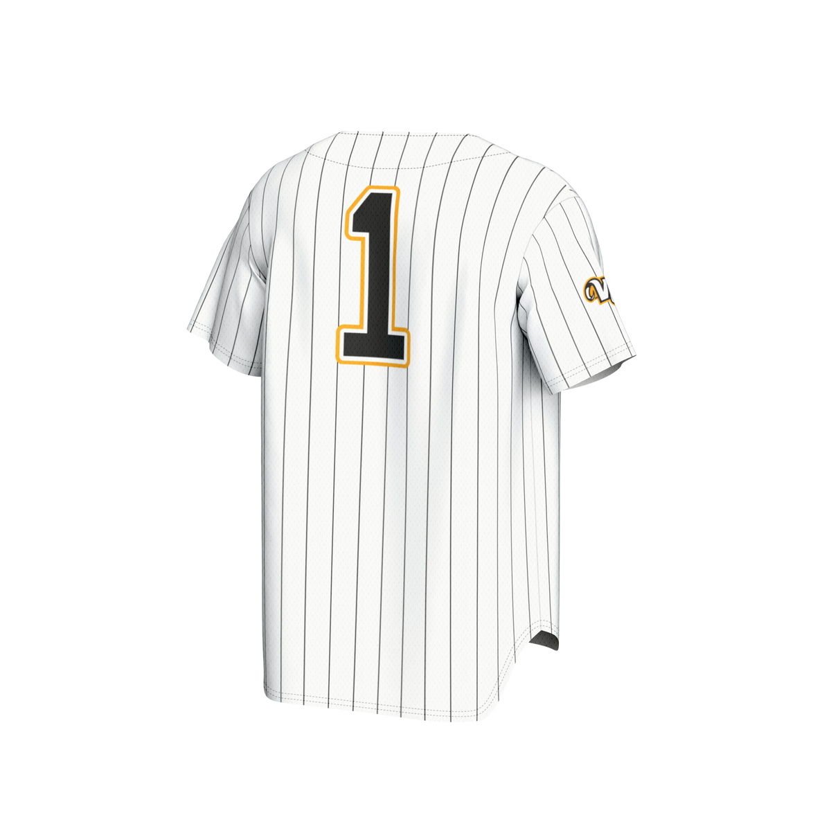 #1 VCU Rams Lightweight Baseball Fashion Jersey - White