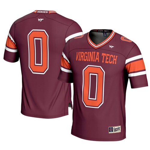 #0 Maroon Virginia Tech Hokies Football Jersey