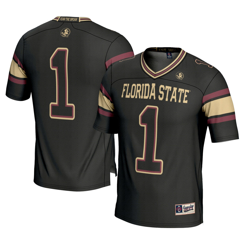 #1 Black Florida State Seminoles Football Jersey