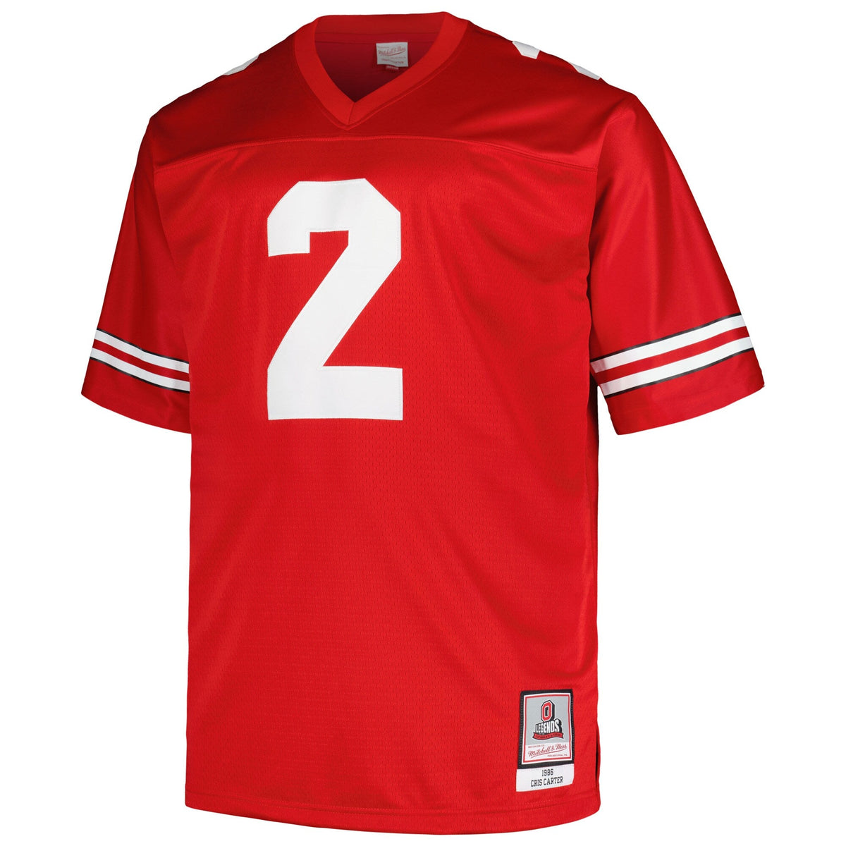 Cris Carter Scarlet Ohio State Buckeyes Big & Tall Legacy Jersey