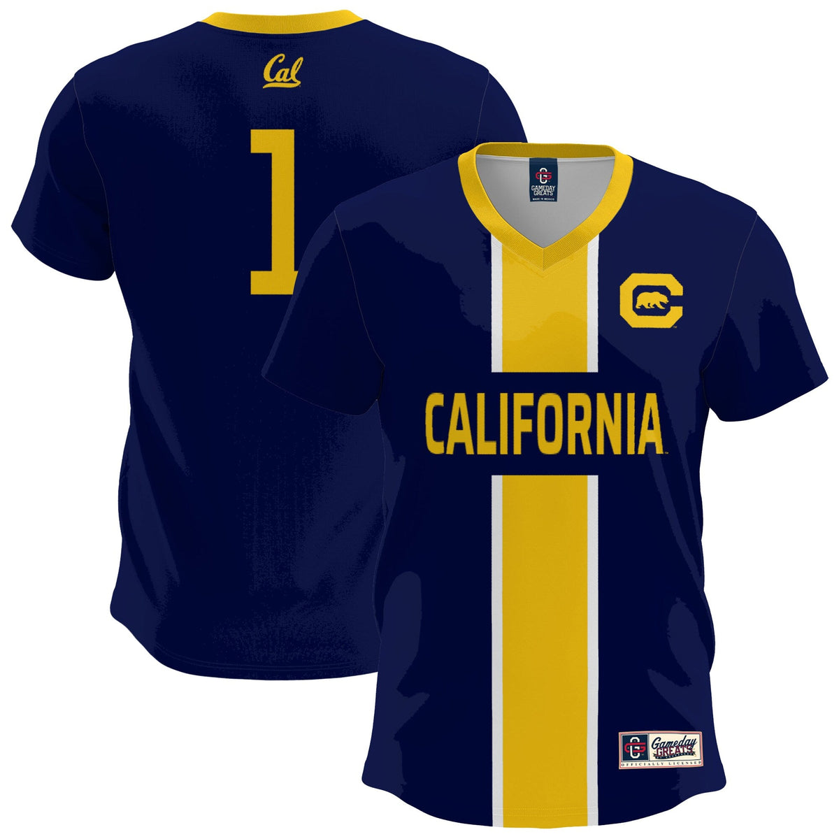 Navy Cal Bears Lightweight Soccer Fashion Jersey