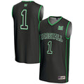 #1 Marshall Thundering Herd Lightweight Basketball Jersey - Black