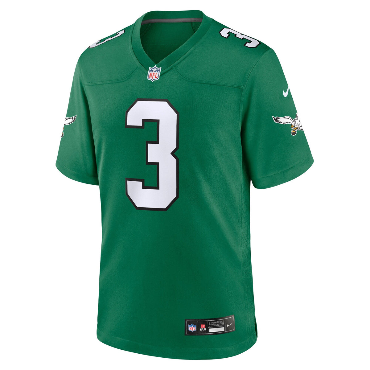 Philadelphia Eagles Nolan Smith Kelly Green Alternate Game Football Jersey