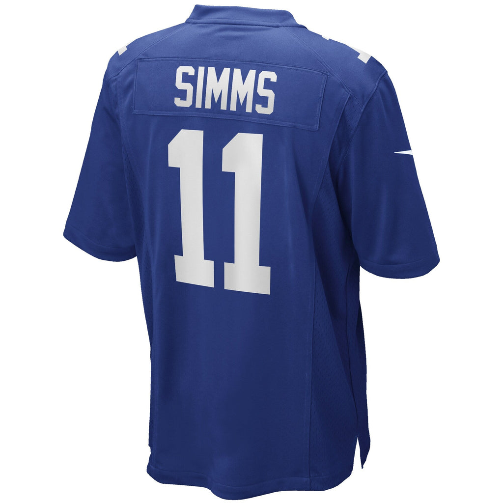 New York Giants Phil Simms Royal Game Retired Player Football Jersey