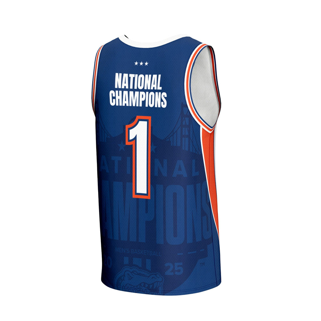 White Florida Gators 2025 NCAA Basketball National Champions Commemorative Fashion Jersey