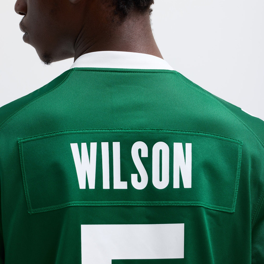New York Jets Garrett Wilson Legacy Green Game Football Jersey