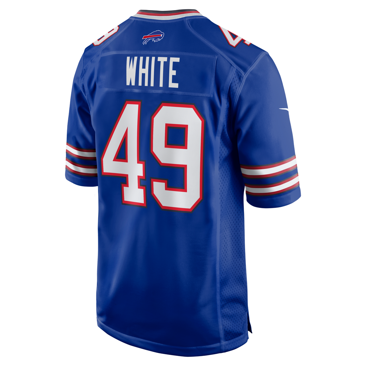 Buffalo Bills DaShaun White Royal Team Game Football Jersey