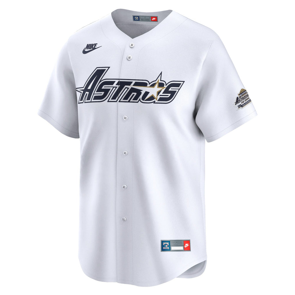 Houston Astros Jeff Bagwell White Throwback Cooperstown Collection Limited Baseball Jersey