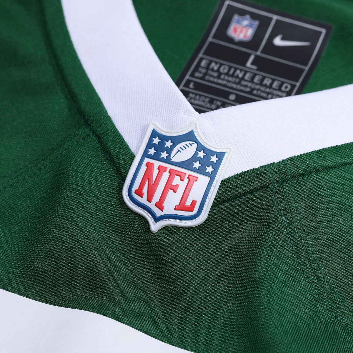 New York Jets Armand Membou Green Team Game Football Jersey