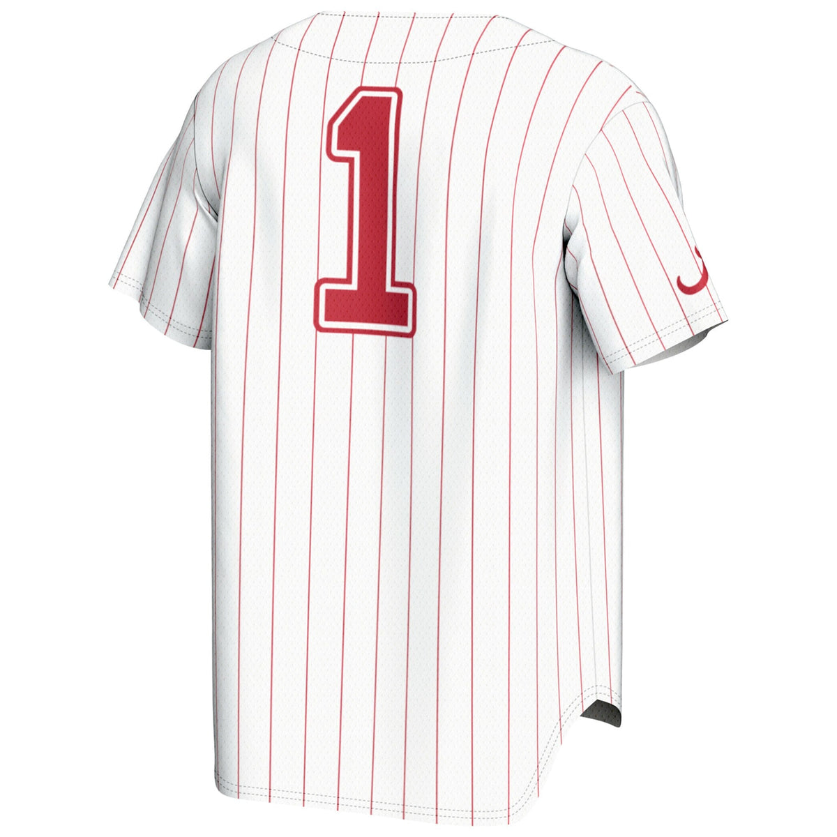 #1 White Alabama Crimson Tide Lightweight Baseball Fashion Jersey