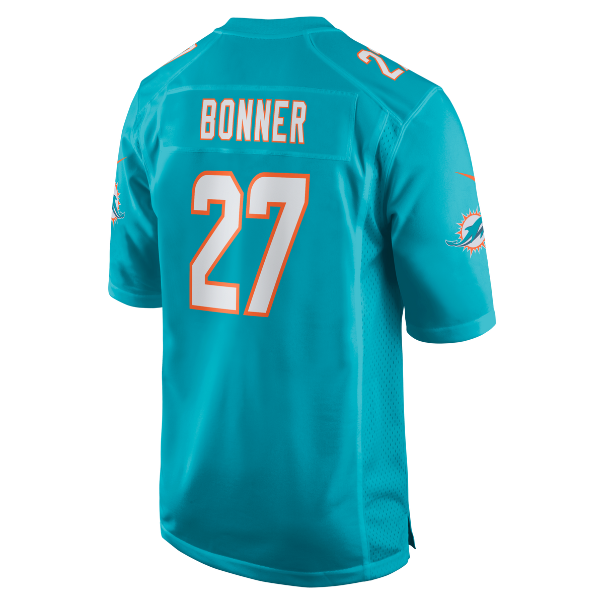 Miami Dolphins Ethan Bonner Aqua Game Football Jersey