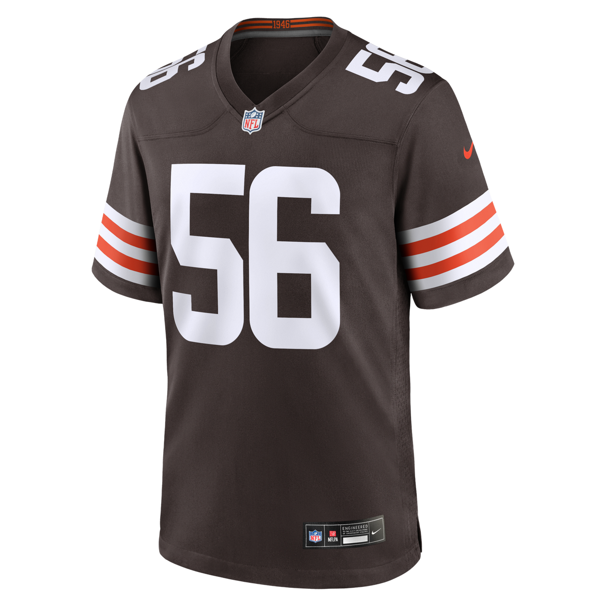Cleveland Browns Luke Wypler Brown Team Game Football Jersey