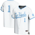 #1 North Carolina Tar Heels Lightweight Baseball Jersey - White