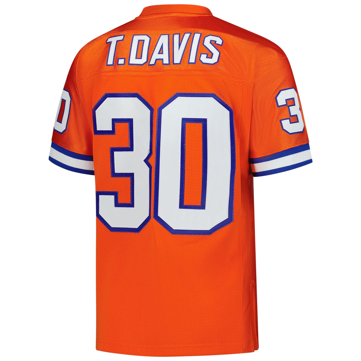 Denver Broncos Terrell Davis Orange 1995 Throwback Retired Player Football Jersey