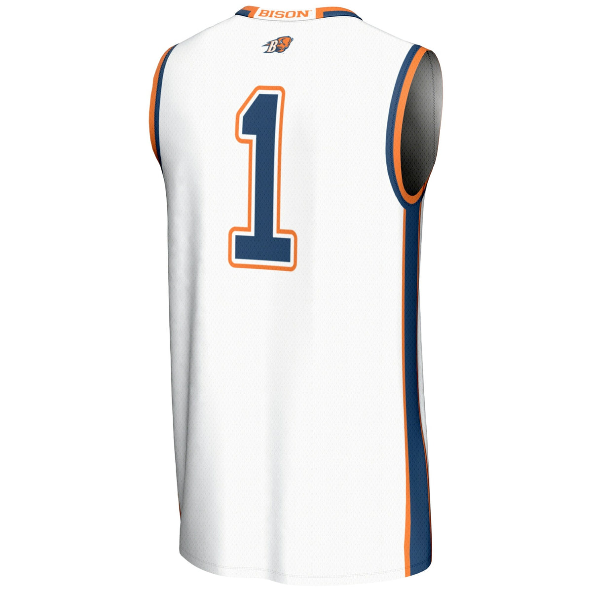 #1 Bucknell Bison Lightweight Basketball Jersey - White