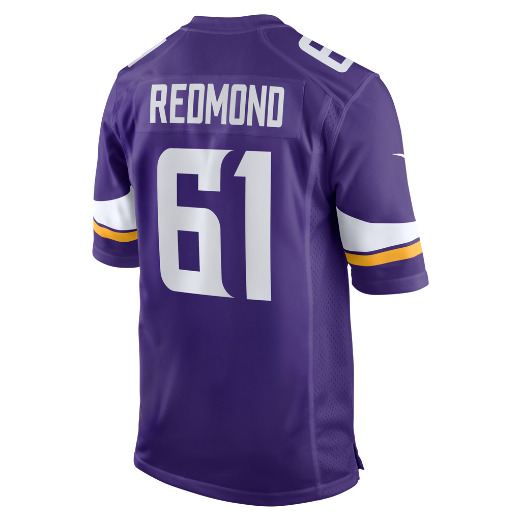 Minnesota Vikings Jalen Redmond Purple Game Football Jersey