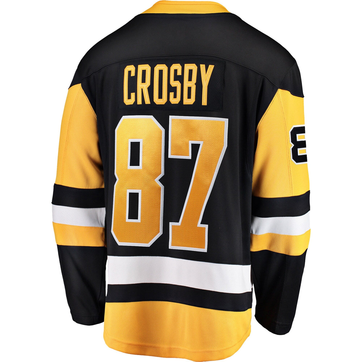 Pittsburgh Penguins Sidney Crosby Black Captain Patch Home Breakaway Hockey Jersey