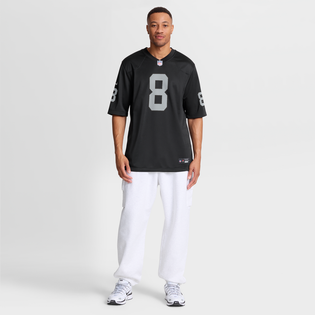 Las Vegas Raiders Kirk Cousins Black Team Game Football Jersey