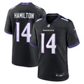 Baltimore Ravens Kyle Hamilton Black Alternate Game Football Jersey
