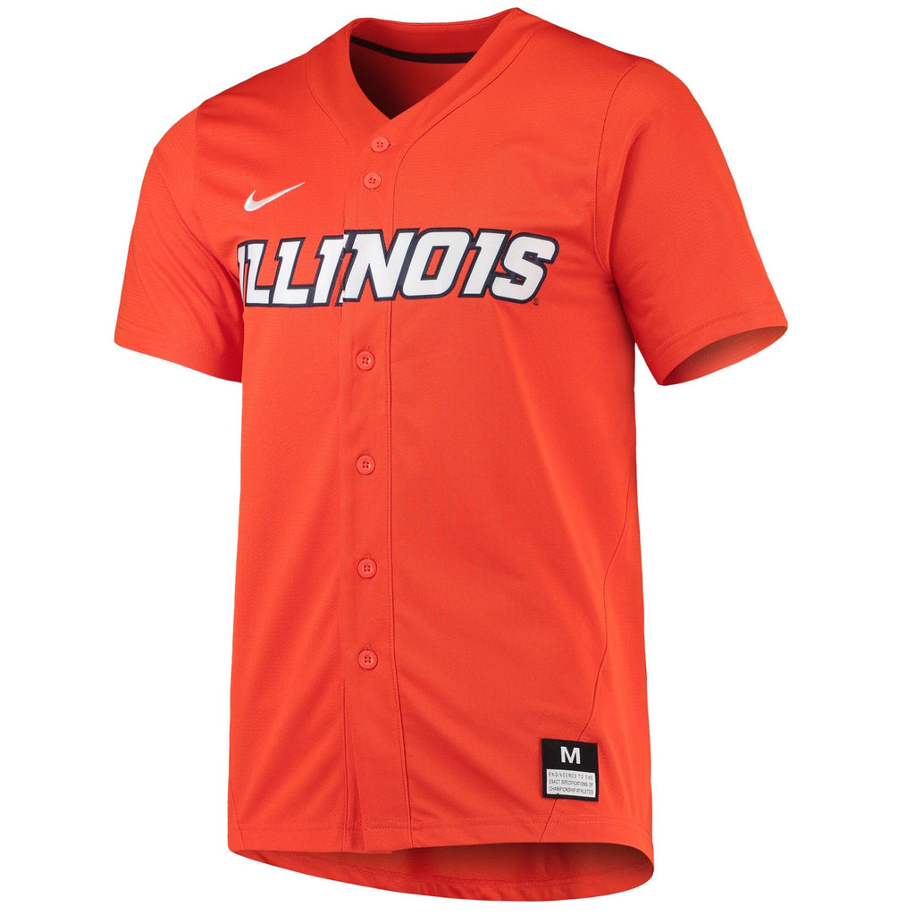 Orange Illinois Fighting Illini Replica Baseball Jersey