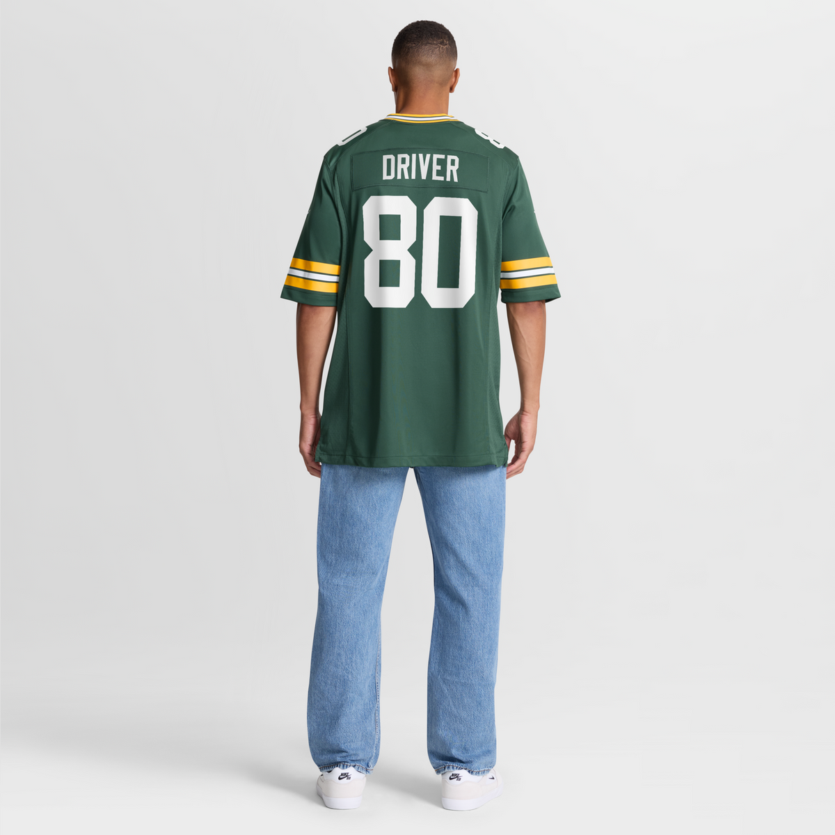 Green Bay Packers Donald Driver Green Game Retired Player Football Jersey
