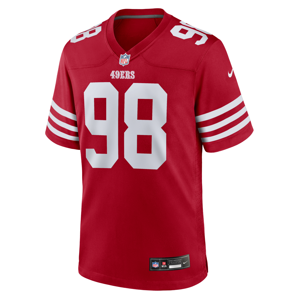 San Francisco 49ers Mykel Williams Scarlet Game Player Football Jersey