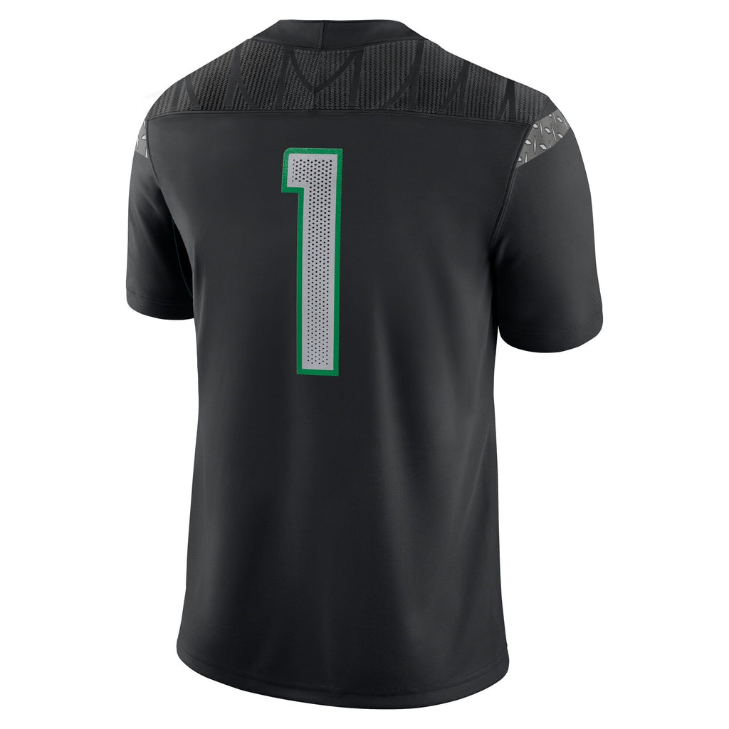 #1 Black Oregon Ducks Game Jersey