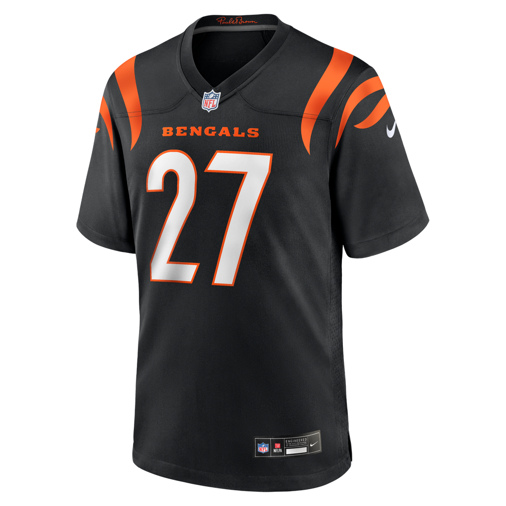 Cincinnati Bengals Jordan Battle Black Team Game Football Jersey