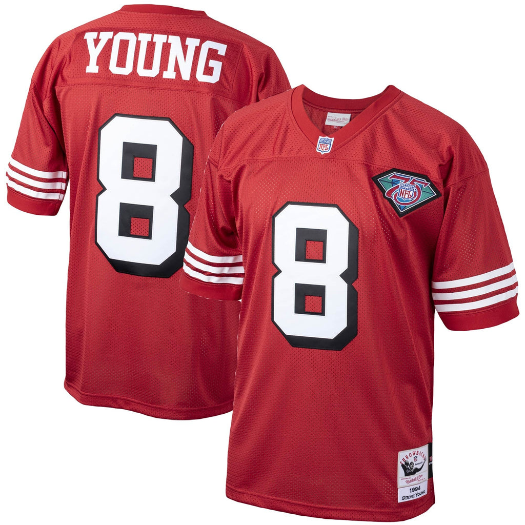 San Francisco 49ers 1994 Steve Young Scarlet Throwback Retired Player Football Jersey