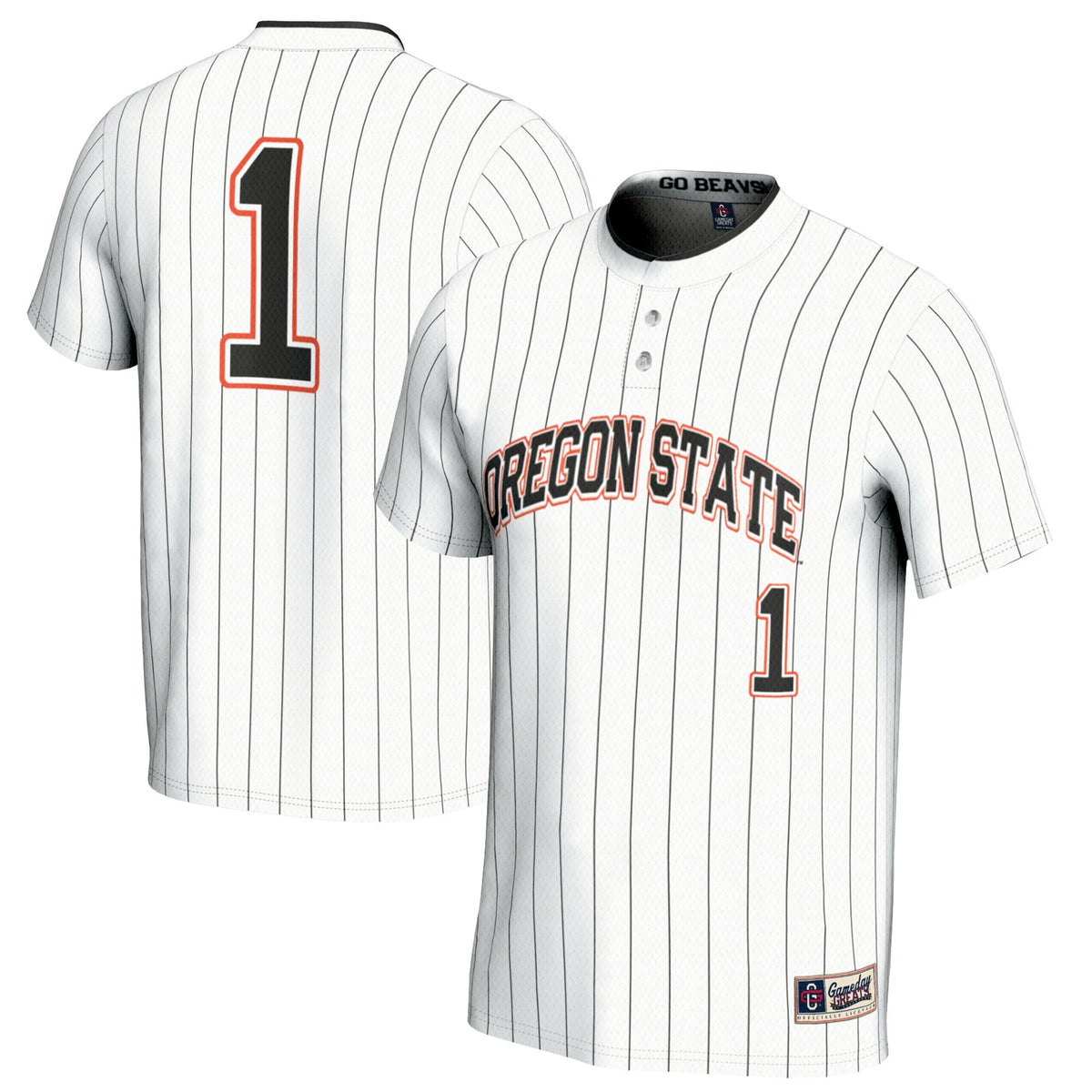 #1 Oregon State Beavers Softball Fashion Jersey - White