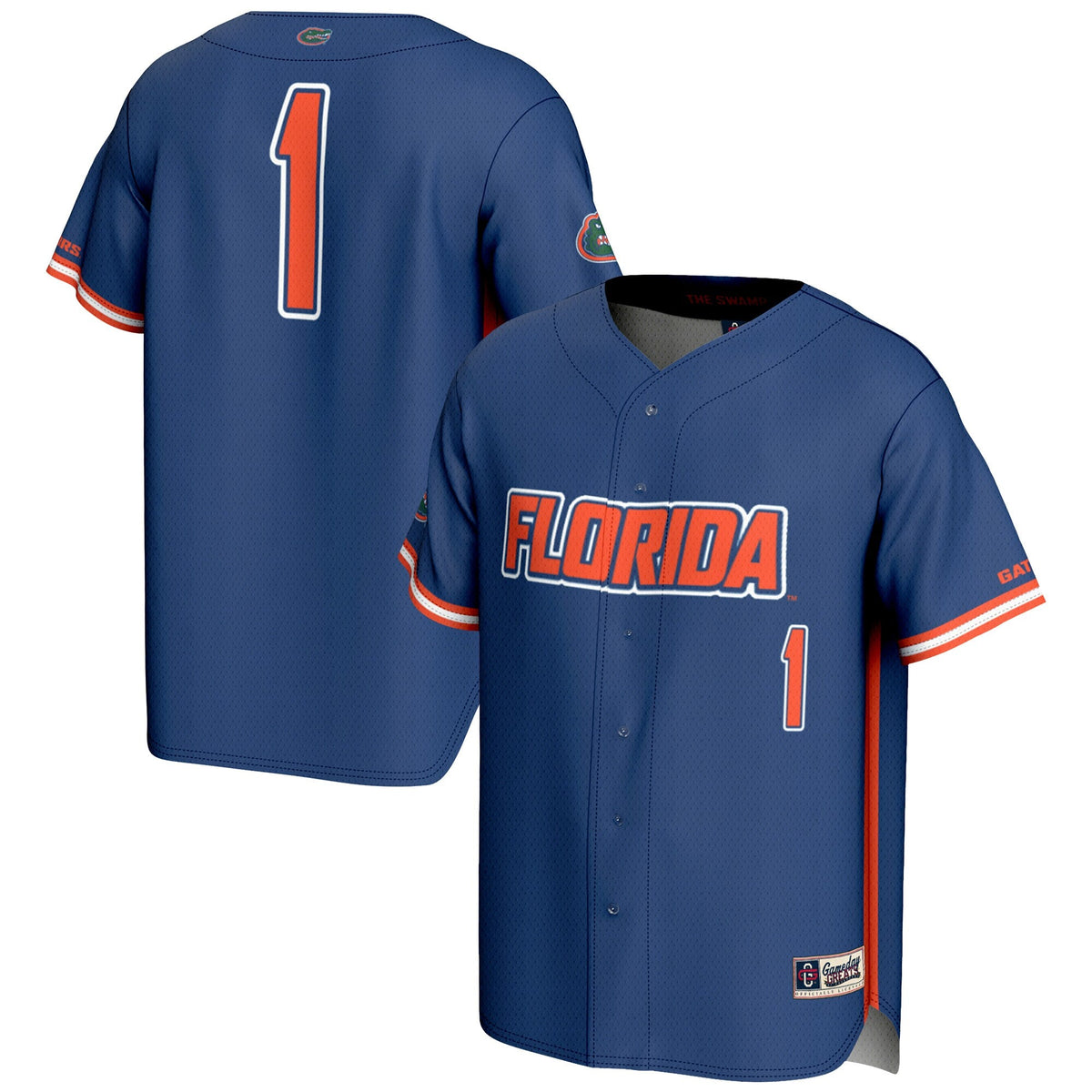 #1 Royal Florida Gators Lightweight Baseball Jersey