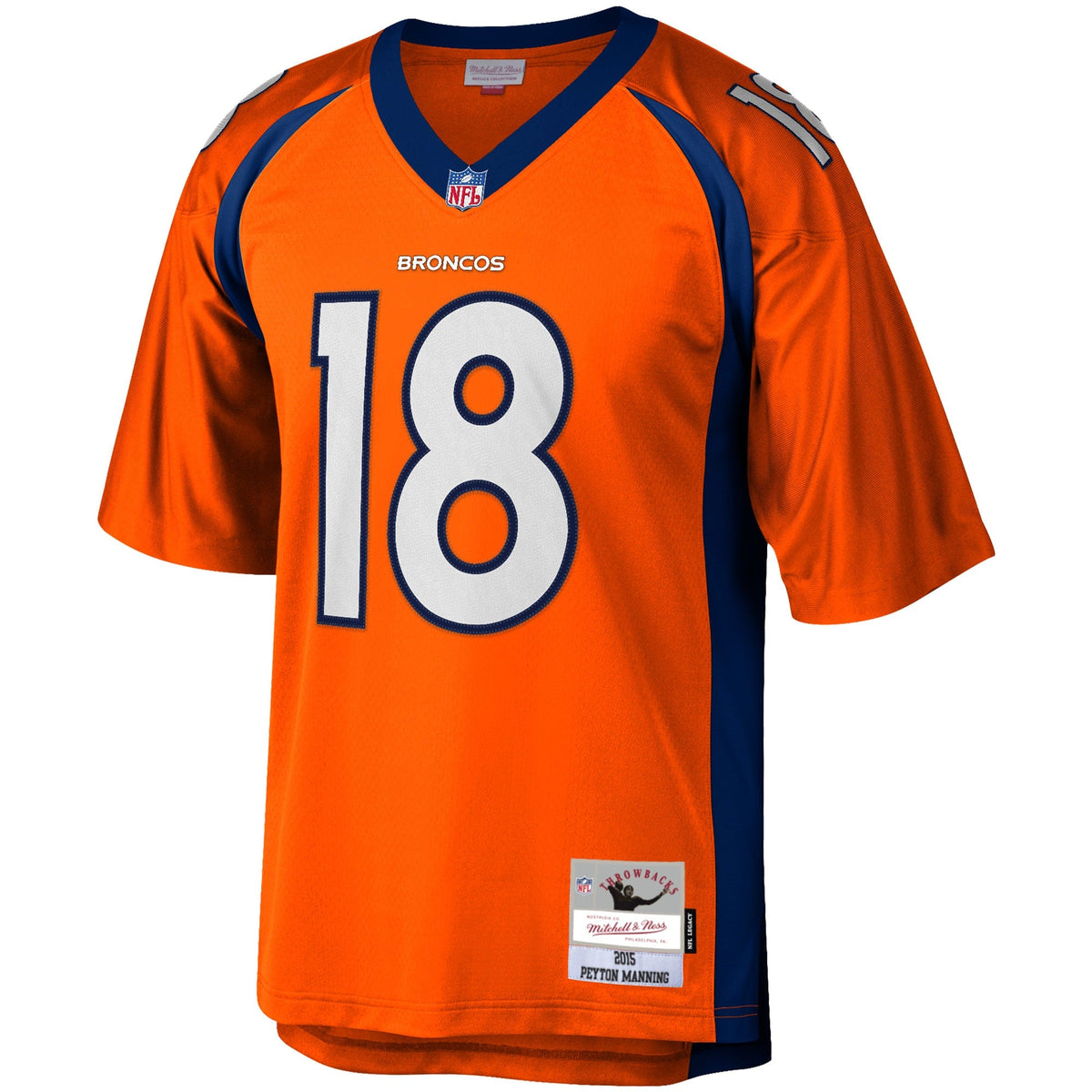 Denver Broncos Peyton Manning Orange Big & Tall 2015 Retired Player Replica Football Jersey
