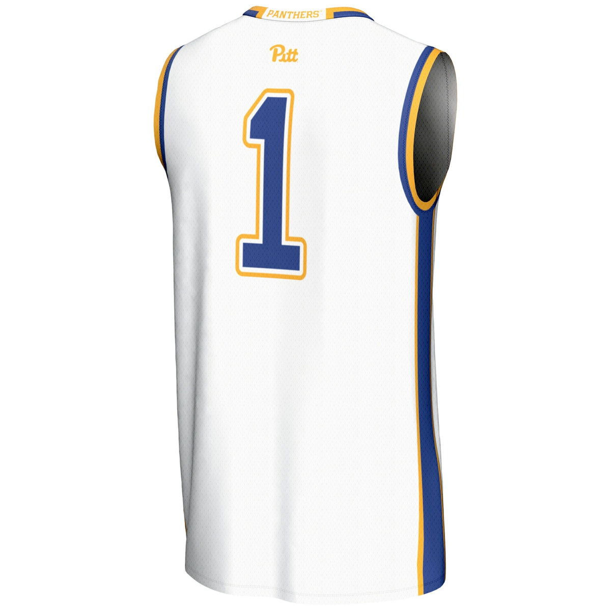 #1 Pitt Panthers Lightweight Basketball Jersey - White