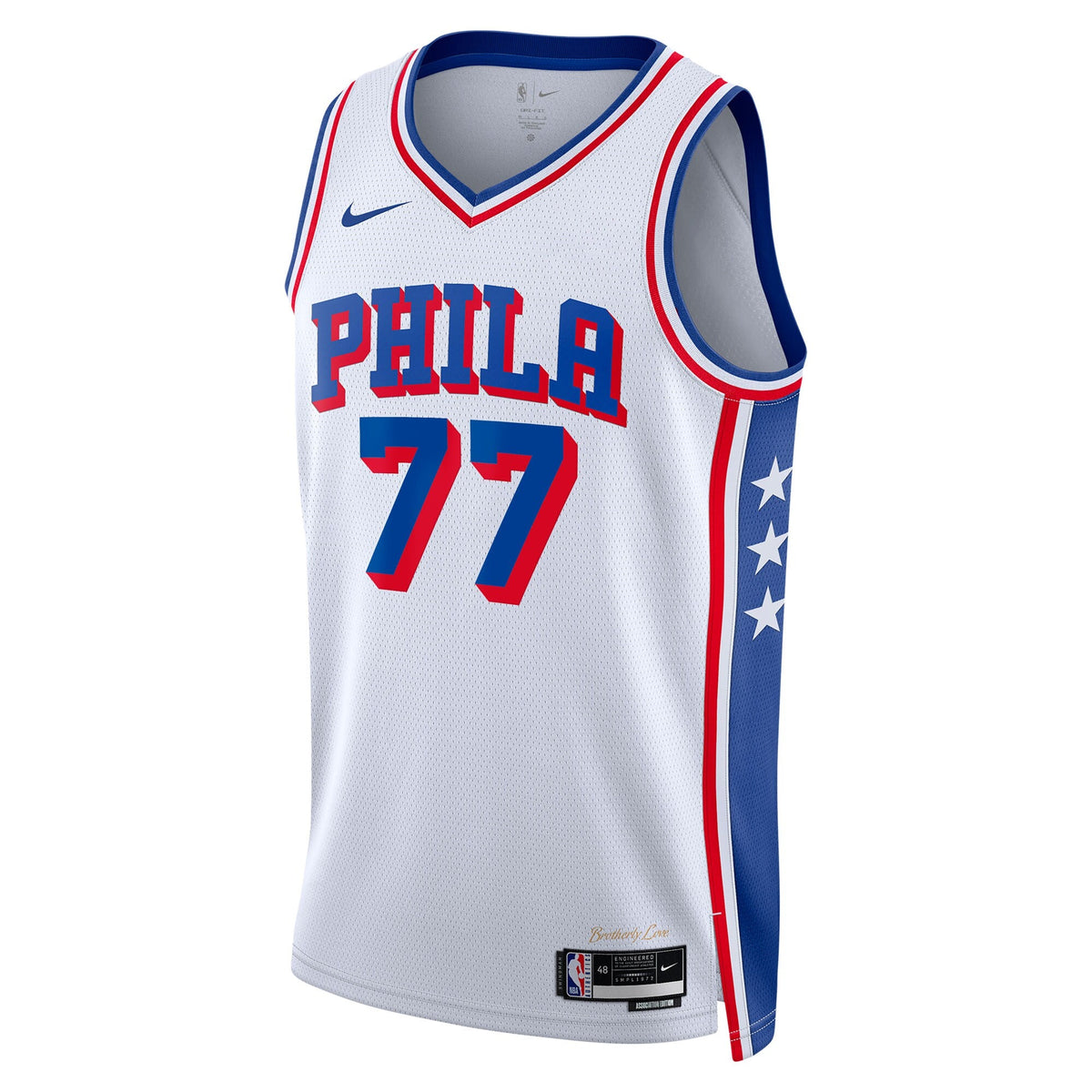 Philadelphia 76ers Association Edition Swingman Jersey - White - VJ Edgecombe