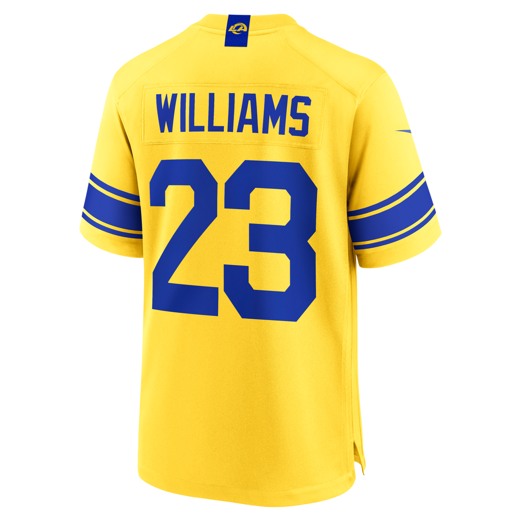 Los Angeles Rams Kyren Williams Classic Sol Game Football Jersey