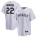 Colorado Rockies Mickey Moniak White Home Replica Baseball Jersey