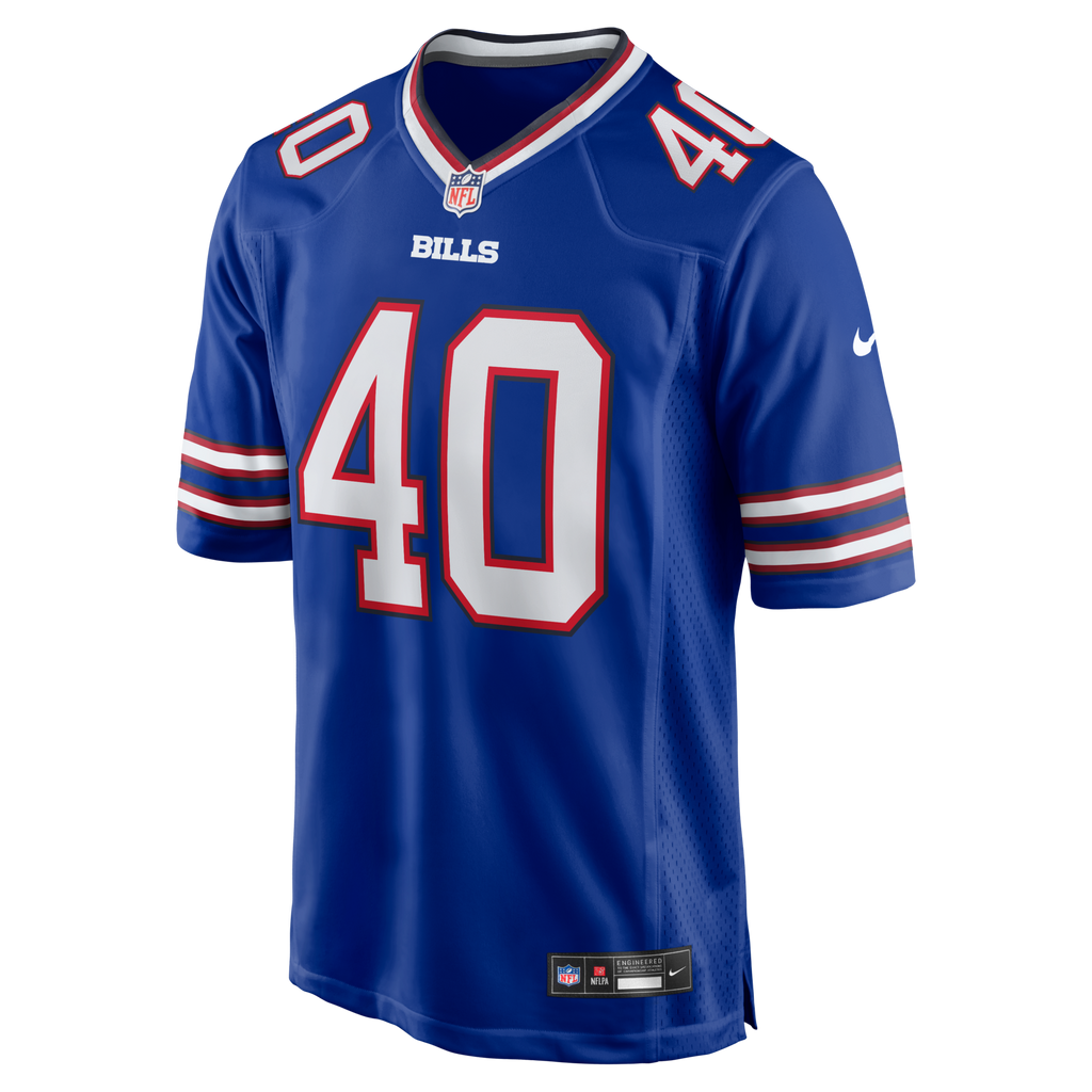 Buffalo Bills Matthew Wright Royal Team Game Football Jersey