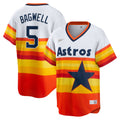 Houston Astros Jeff Bagwell White Home Cooperstown Collection Player Baseball Jersey