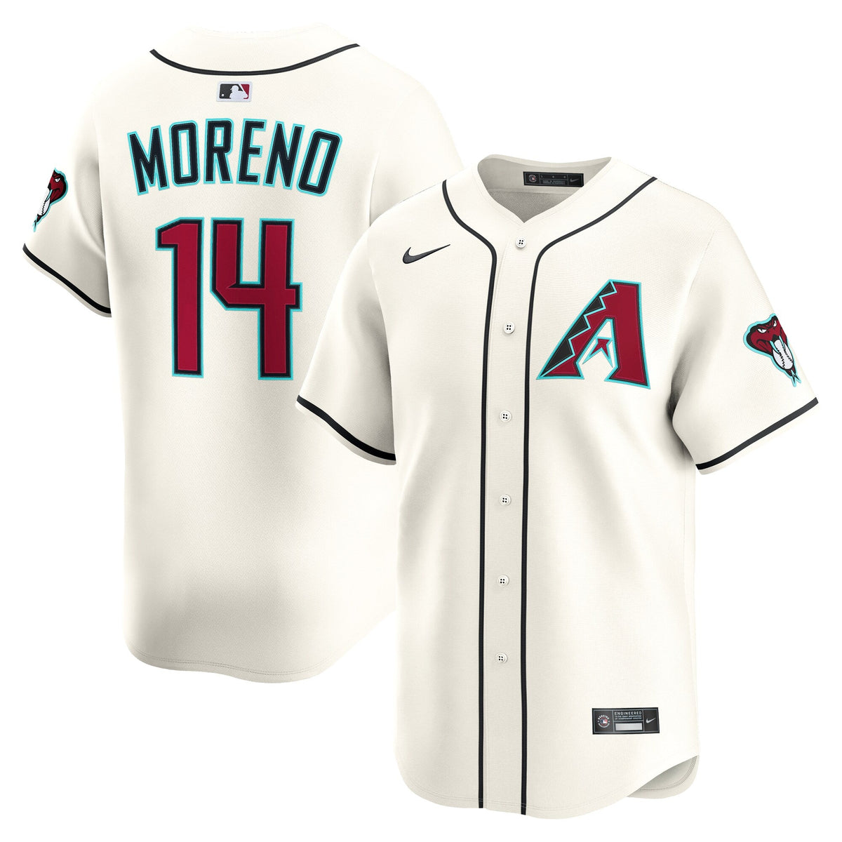 Arizona Diamondbacks Gabriel Moreno Cream Home Limited Player Baseball Jersey