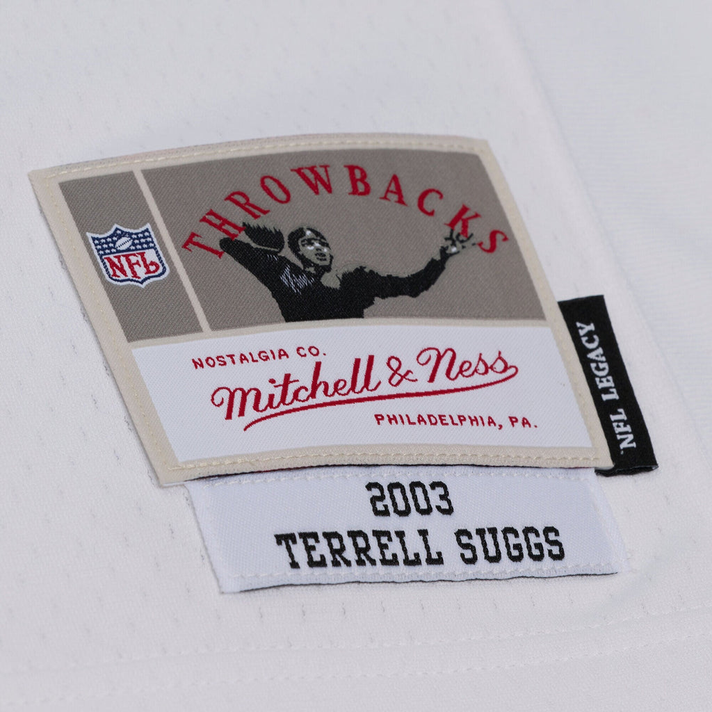 Baltimore Ravens Terrell Suggs White 2003 Legacy Replica Player Football Jersey