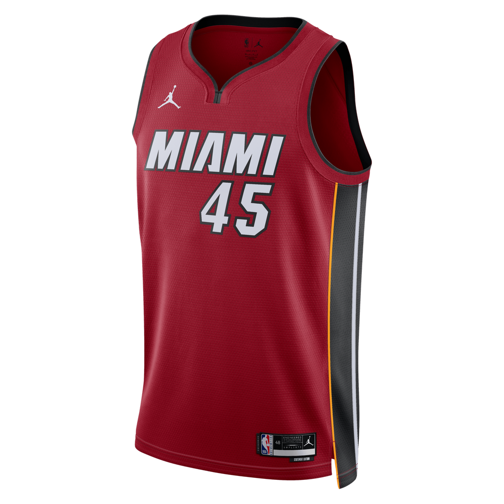 Miami Heat Statement Edition Swingman Jersey - Red - Davion Mitchell
