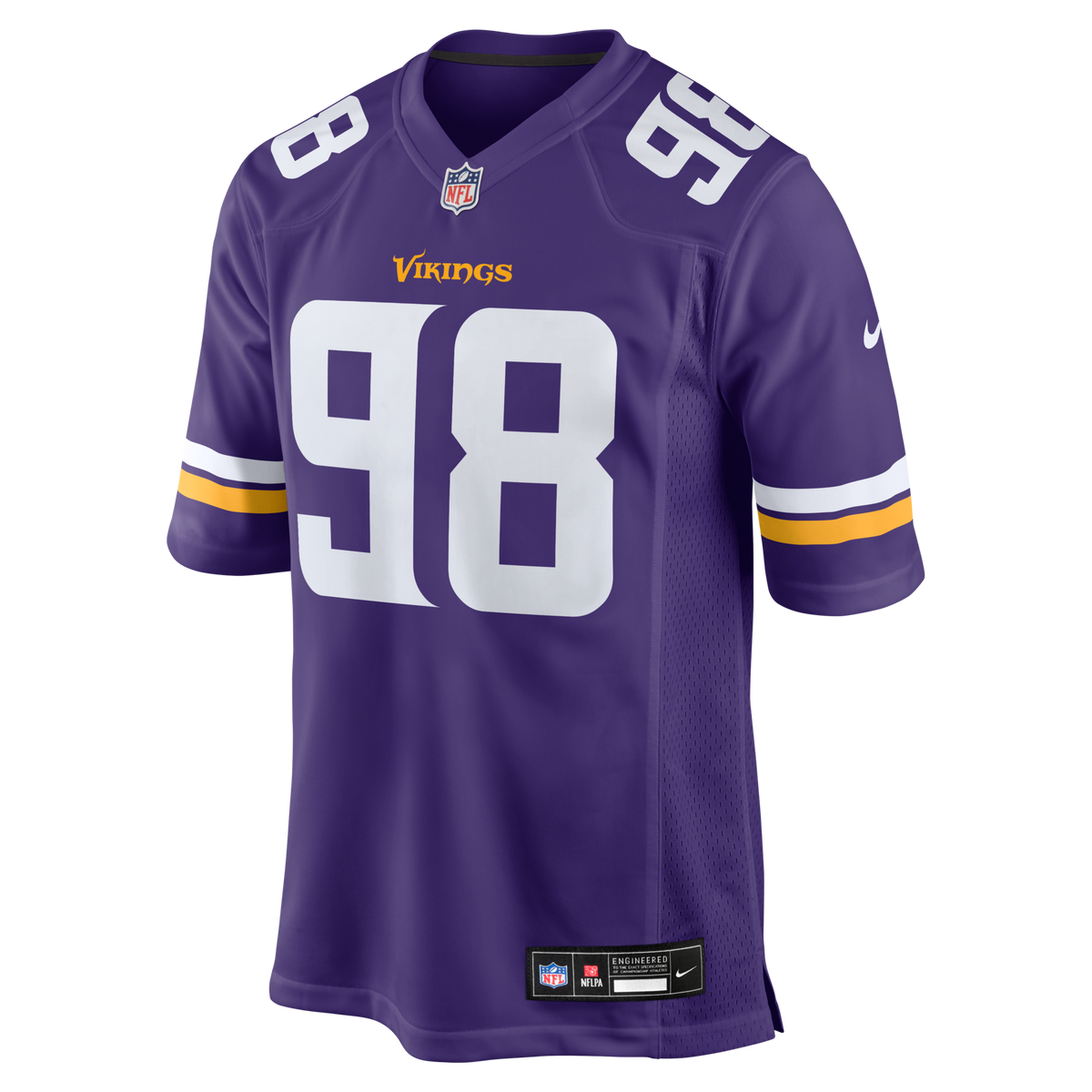 Minnesota Vikings Bo Richter Purple Team Game Football Jersey