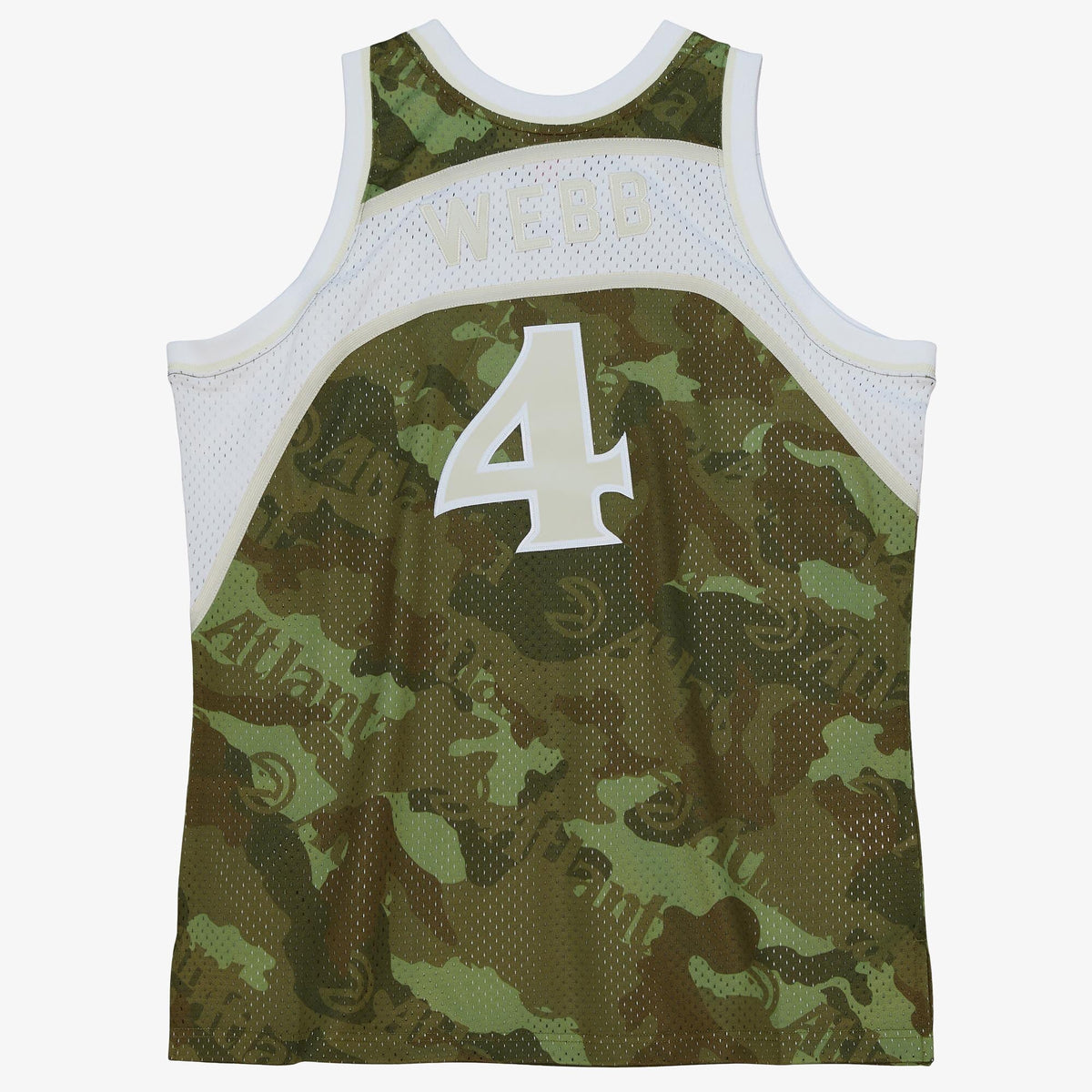 Atlanta Hawks Spud Webb 1986 Ghost Camo Swingman Jersey - Green