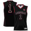 #1 Black Louisville Cardinals Lightweight Basketball Jersey