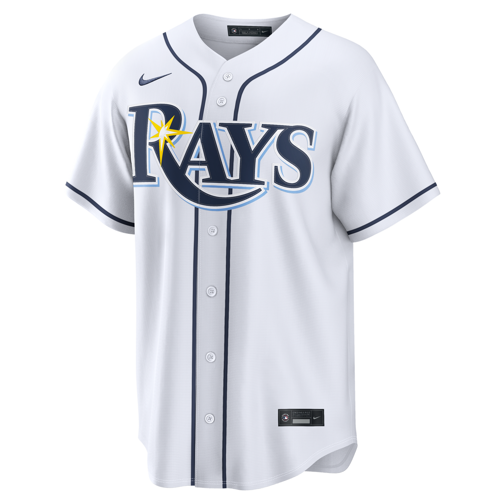 Tampa Bay Rays Junior Caminero White Home Replica Baseball Jersey