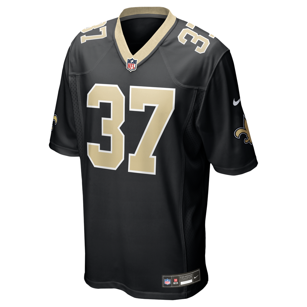 New Orleans Saints Jordan Mims Black Team Game Football Jersey
